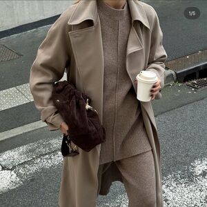 DISSH Taupe Cowl Neck Sweater